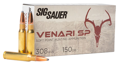 Sig Sauer Venari 308 Winchester Soft Point 150 Grain 20 Rounds