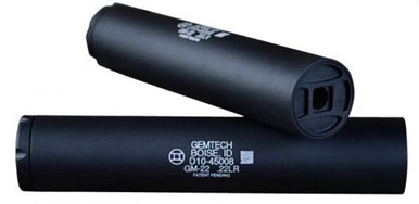 Gemtech GM-22 Direct Thread Aluminum Rimfire Suppressor .22LR Black