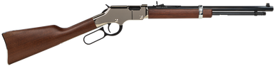 Henry H004SY Golden Boy Silver Youth 22 Long/22 LR/22 Short 16 LR/21 Short, 17" Blued Octagon Barrel, Nickel-Plated Steel Receiver, American Walnut