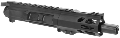 TacFire BU9MM4 Pistol Upper Assembly  9mm Luger 4" Black Nitride Barrel 7075-T6 Aluminum Black Anodized Receiver M-LOK Handguard for AR-Platform