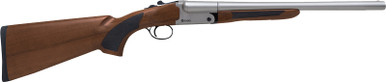 Citadel Boss SxS Coach 20GA, 18.5in. Barrel, 2rd, Wood Stock & Forend - Gray (CITSBS2018NKL)