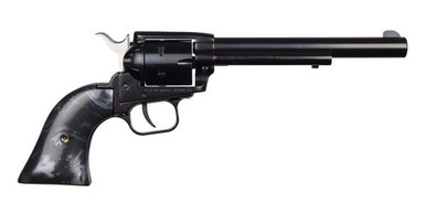 Heritage Rough Rider Revolver  Black  22 LR  65 Barrel  6rd  Black Pearl Grips