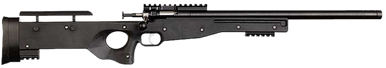 Crickett KSA2150-BLK Precision  Full Size 22 LR Single Shot 16.10" Blued Threaded Bull Barrel, Blued Crickettinny Rail Steel Receiver, Black Synthetic Adj LOP Stock