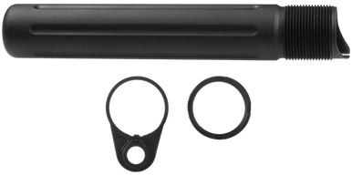 Primary Weapons 4G2BTPB-1F Castle Nut  7075 T-6 Aluminum Black Anodized