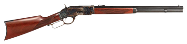 Taylors & Company 550221COM 1873 Comanchero 45 Colt (LC) Caliber with 10+1 Capacity, 20" Blued Barrel, Color Case Hardened Metal Finish & Walnut Stock Right Hand (Full Size)