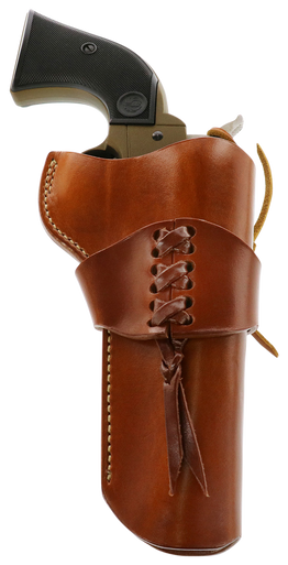 Galco WWR320 Wrangler  OWB Tan Leather Belt Loop Fits Ruger Wrangler Right Hand Compatible w/ Wrangler Cartridge Belt