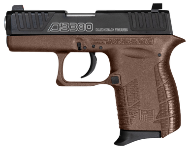 Diamondback Firearms DB380 Gen IV 380 ACP SemiAuto Pistol  Bronze  28 Barrel