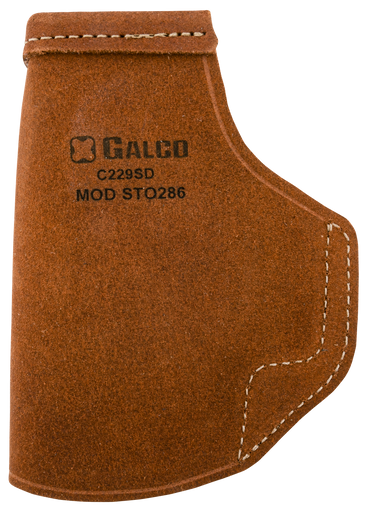 Galco STO286 Stow-N-Go  IWB Natural Leather Belt Clip Fits Glock 26 Gen3-5/27 Gen3-5/33 Right Hand