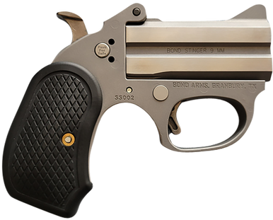 Bond Arms BAHB Honey B  22 LR 2rd Shot 3" Matte Stainless Steel Frame Black Extended B6 Resin Grips