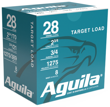 Aguila High Velocity Shotgun Game Load 28 ga. 2.75 in. 3/4 oz. 8 Shot 25 rd.