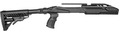 FAB Defense FXM4R1022B M4 Conversion Kit Chassis, Black, Adj. Folding GL-CORE Stock, Finger Groove Pistol Grip, Pic. Accessory Rails, Fits Ruger 10/22 (Standard & Bull Barrels)