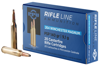 Prvi Partisan PPU PP264 264 Winchester Magnum Soft Point 140 Grain 20 Rounds