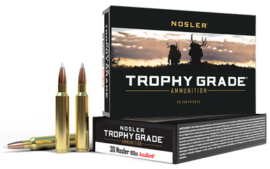 Nosler Trophy Grade Rifle Ammunition 30 Nosler 180 gr. AB SP 20 rd.