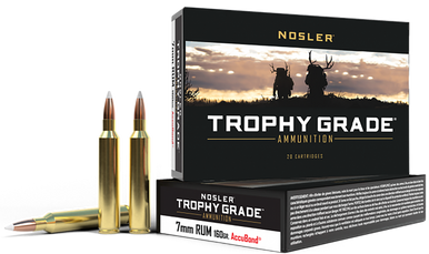 Nosler Trophy Grade Rifle Ammunition 7mm RUM 160 gr. PT SP 20 rd.