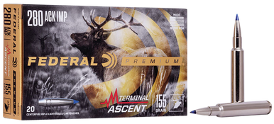 Federal Premium Rifle Ammo 280 Ackley 155 gr. Terminal Ascent 20 rd.