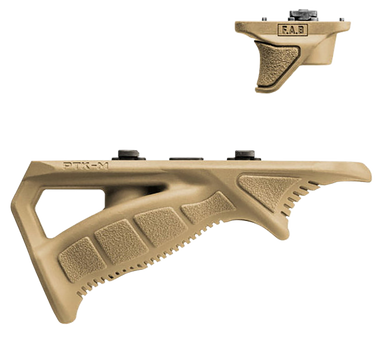 FAB Defense FXPTKMCT PTK-M Rubberized M-LOK Compatible Ergonomic Pointing Grip Combo Pack  Flat Dark Earth