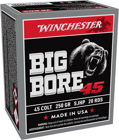 Winchester Big Bore 45 Colt Semi-Jacketed Hollow Point 250 Grain 20 Rounds