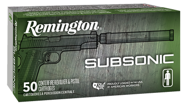 Remington Subsonic 9mm Luger FNEB 147 Grain 50 Rounds