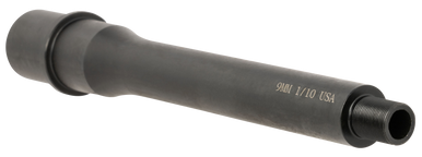 TacFire BAR9MM7BN AR Barrel  9mm NATO 7.50" Black Nitride Finish 4150 Chrome Moly Vanadium Steel Material with Threading & 1:10" Twist for AR-15