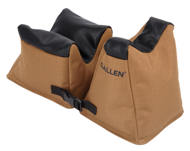 Allen 18411 X-Focus Combo Prefilled Front and Rear Bag, Coyote w/Black Accents Ripstop Polyester, Tacky Grip Bottom Weighs 5.10 lbs., 11.50" L x 5.50" H