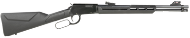 Rossi Rio Bravo Lever Action Rifle - Black | .22 LR | 18" Barrel | 15rd | Polymer Stock & Forend | Adj. Fiber Optic Sights