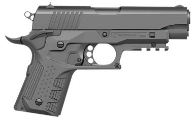 Recover Tactical CC3C-04 Grip & Rail System  Gray Polymer Picatinny for Compact 1911