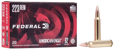 Federal AE223N American Eagle Rifle 223Rem 62gr Full Metal Jacket Boat Tail 20 Rounds