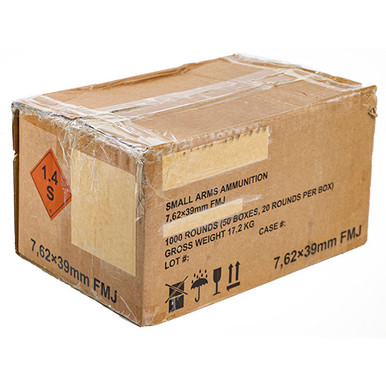 Red Army Standard Century BSP 7.62x39mm Full Metal Jacket 122 Grain 1000 Rounds