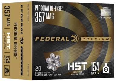 Federal Premium Personal Defense Handgun Ammo 357 Mag. HST JHP 20 rd.