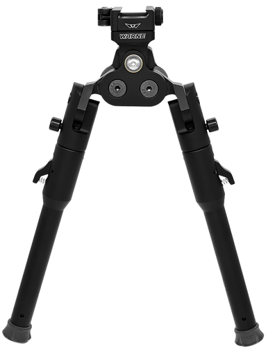 Warne 7921M Skyline Pro Bipod  Black Anodized QD Picatinny Head with Lite Legs
