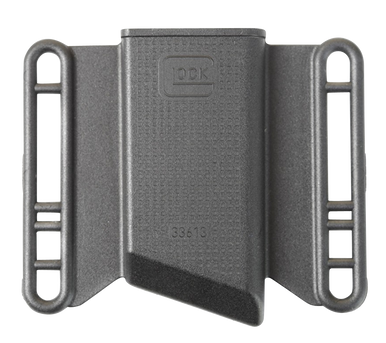 Glock MP033613 Mag Pouch  OWB Black Polymer, Belt Slide Mount Up To 2.25" Wide, Fits Glock 43 Magazines Only