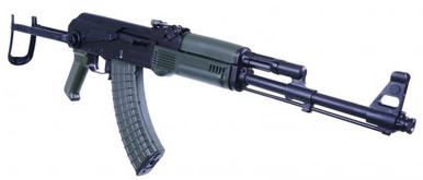 ARSENAL SAM7UF 7.62x39mm, 16.3in. Barrel, 10rd, Under folding Stock & OD Green Furniture - Black