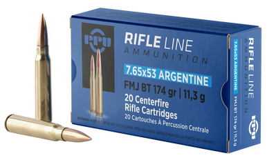 Prvi Partizan PPU PP7AF 7.65x53mm Argentine Full Metal Jacket Boat Tail 174 Grain 20 Rounds