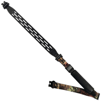 Limbsaver 12295 Kodiak-Air Sling made of Black NAVCOM Rubber & Mossy Oak Break-Up Nylon with 1" W & Adjustable Design for Rifles