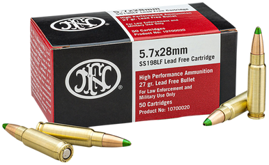 FN 10700020 5.7x28mm Jacketed Hollow Point 27 Grain 50 Rounds