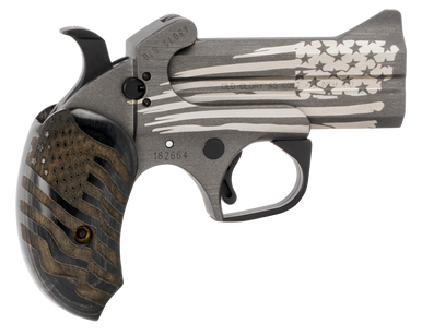 Bond Arms BAOG Old Glory  45 Colt LC410 Gauge 350 2 Round American Flag Stainless Steel Cerakote