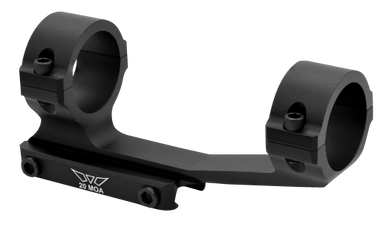 Warne V4012M MSR Scope Mount/Ring Combo Matte Black 30mm 20 MOA