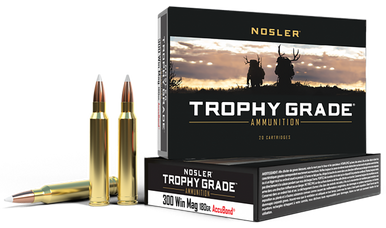 Nosler Trophy Grade Rifle Ammunition 300 Win. Mag. 180 gr. AB SP 20 rd.