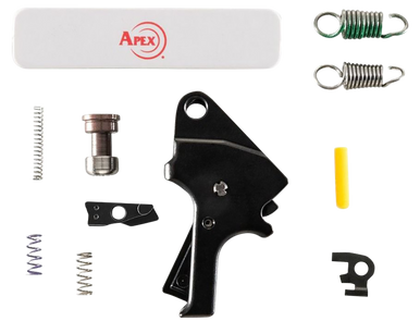 Apex Tactical 10027BLK Flat Face Forward Set Trigger Kit Black Compatible w/ M&P 2.0