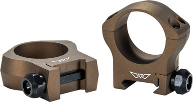Warne Mountain Tech Scope Rings Burnt Bronze 1 in Medium