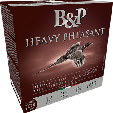 B&P Heavy Pheasant Shotgun Loads 12 ga. 2.75 in. 1 3/8 oz. 1450 FPS 6 Shot 25 rd.