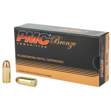 PMC Bronze .45 ACP Full Metal Jacket 230 Grain 50 Rounds