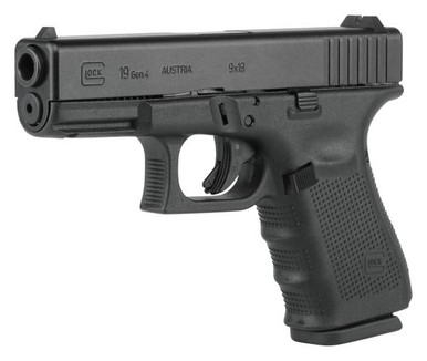Glock 19 Gen 4, 9mm, 4in. Barrel, 15rd - Black - 764503692031