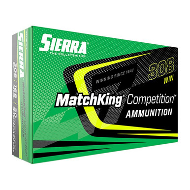 Sierra A227501 MatchKing Competition 308Win 175gr Sierra MatchKing BTHP 20 Rounds