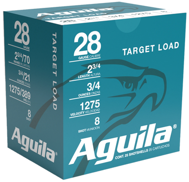 Aguila High Velocity Shotgun Game Load 28 ga. 2.75 in. 3/4 oz. 9 Shot 25 rd.
