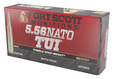 Fort Scott Munitions Rifle Ammo 5.56 NATO 55 gr. TUI Copper 20 rd.