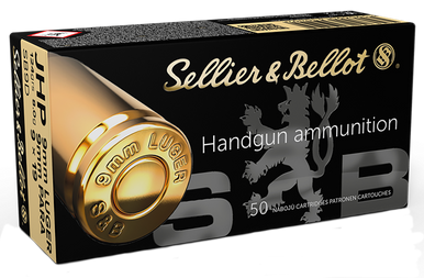 Sellier & Bellot SB9D 9mm Luger Jacketed Hollow Point 124 Grain 50 Rounds