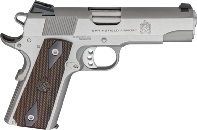 Springfield Armory 1911 Garrison 9mm Luger 4.25" Stainless Match Grade Barrel Silver