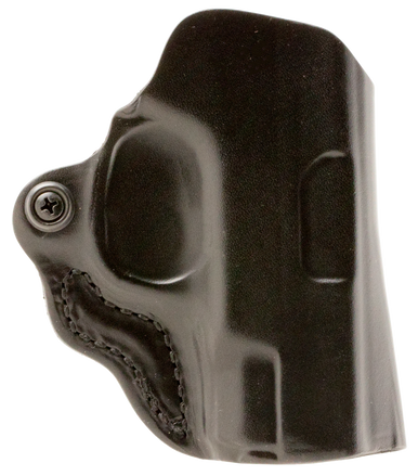 DeSantis Gunhide 019BAE1Z0 Mini Scabbard  OWB Black Leather Belt Slide Fits Glock 26/29 Right Hand