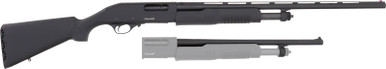 Akkar Churchill 620 Pump 20GA 185in Barrel 5rd Syn Stock  Forend Incl 26 Barrel  Black 111205